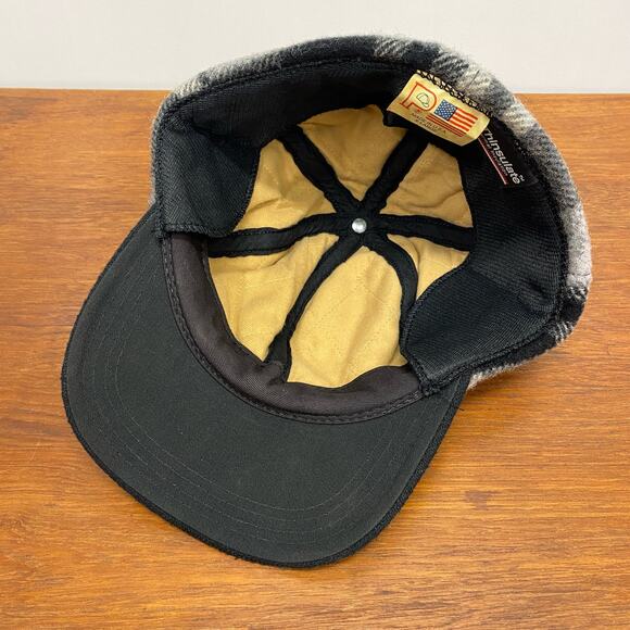 Vintage Thinsulate Gray Plaid Ear Flap Fudd Cap Thermal Hunting Skating‎ Hat USA - Picture 10 of 12